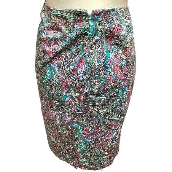 Talbots Petite Multicolor Paisley Skirt, Size 6P - Colorful, Vibrant, Casual - Picture 2 of 10